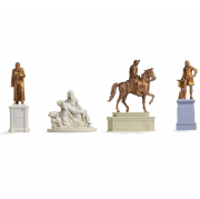 Noch 14835 4 stk Statuer af monumenter til modelbyg
