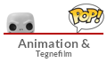 Funko POP figurer - tegne- og animationsfilm, gaming m.m. 