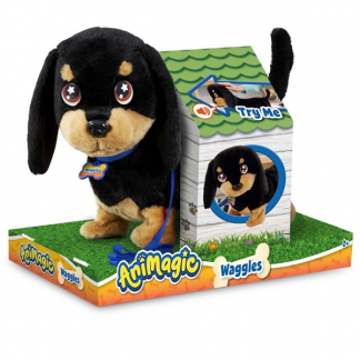 Waggles et interaktivt kæledyr, der elsker at lege AniMagic kæledyr til børn.