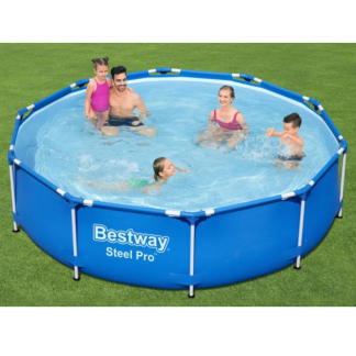 Bestway Steel Pro Swimming Pool Set 3,05 m x 76 cm med Filterpumpe