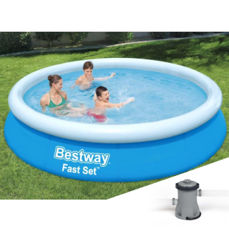 Bestway Fast set Pool 366 x 76cm med pumpe (5377 L)