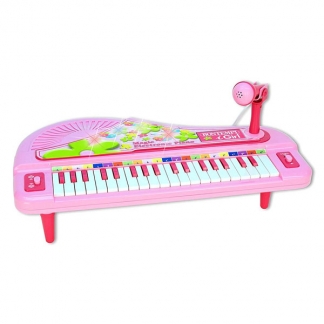 Bontempi Lille Piano med Mikrofon og Lyseffekter