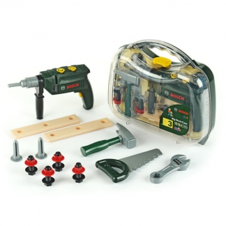 Bosch legetøjs-værktøjskasse med 12 dele