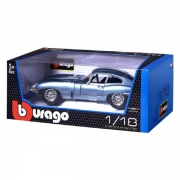 Burago 1/18 Jaguar E Coupe Silver Blue