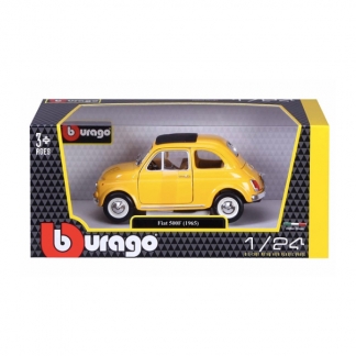Burago 1/24 Fiat 500F Yellow