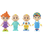 Cocomelon familie med 4 legetøjsfigurer