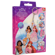 Disney Prinsesse diamant nøglering med Vaiana, Askepot og Ariel
