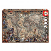EDUCA 2000 briks Puslespil Pirates Map
