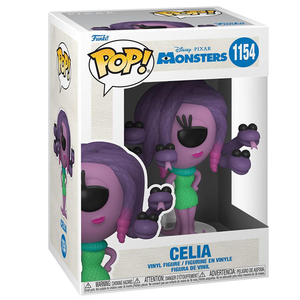 Vinylfigur Funko POP 1154 af Monsters Inc filmens Celia - 20 års jubilæums figur.