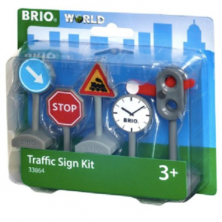 BRIO 33864 Sæt med Trafikskilte