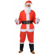 Julemandssæt Voksen 9 dele udklædningstøj one size
