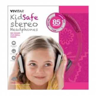 KidSafe Stereo Hovedtelefoner pink