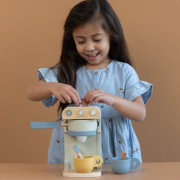 Forbavselse Låne Nordamerika Little Dutch Toaster i træ + 9 tilbehør. Legekøkken tilbehør til børn.