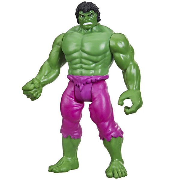 Superhelten nem at på sit grønne udseende og lilla shorts - Marvel helt med Legends Retro look.