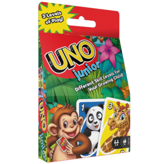 Uno Junior kortspil med dyremotiver