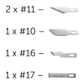 Model Craft 5 assorterede blade til kniv nummer 1
