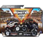 Monster Jam metalbiler i 2 stk pakke skala 1:64 Monster Mutt vs Mohawk Warrior