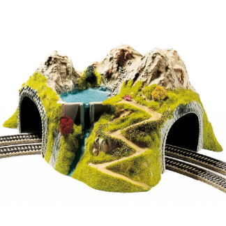 Noch 05180 H0 Hjrne Tunnel med Klipper, Vandlb og Udkigspunkt