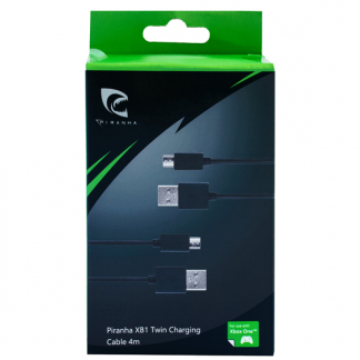 Piranha Xbox Twin Charging Cables 4M