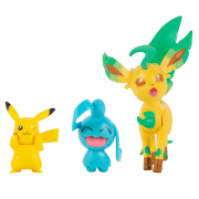 Pokemon Battle Figurer 3 stk Pakke Pikachu, Wynaut og Leafeon