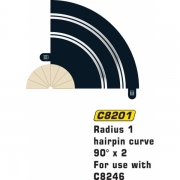 Scalextric c8201 Rad 1 Hairpin Curve