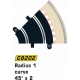 Scalextric c8202 Rad 1 Inner Curve 45°(2 per bag)