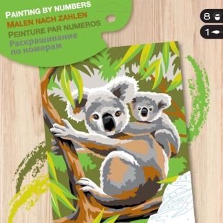 Sequin Art Mal efter tal bog Koalaer A4