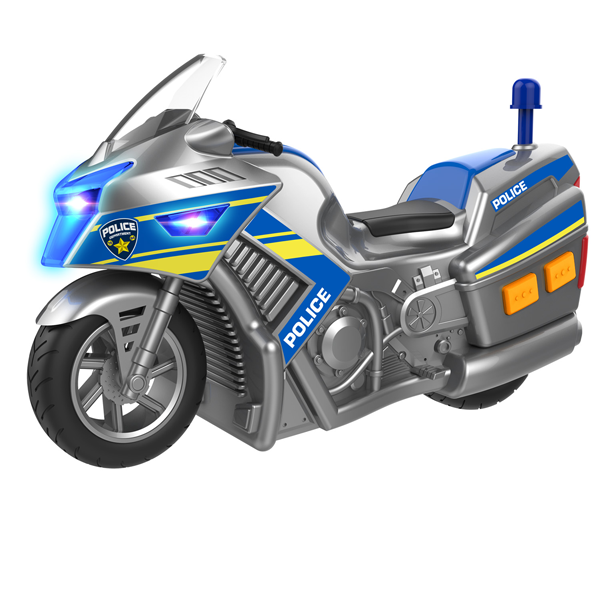 side Repressalier inflation Politi Motorcykel med Lys og Lyd fra Teamsterz er klar til udrykning i din  legeby.