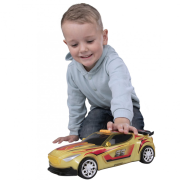 Teamsterz gul bil med farveskift, lys og lydeffekter