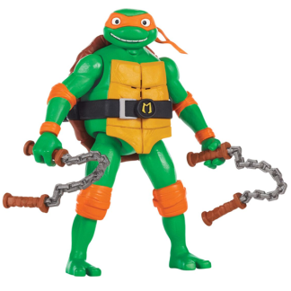 Turtles Mutant Mayhem Ninja Shouts Michelangelo figur med lyd 14 cm