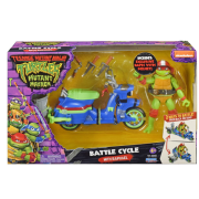 Turtles Mutant Mayhem motorcykel med Raphael figur 12 cm