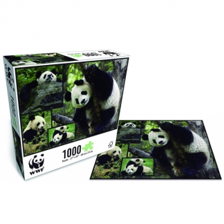 WWF 1000 briks Puslespil med Pandaer