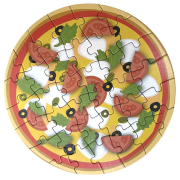 Ywow mini puslespil med 36 brikker - model pizza margherita