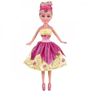 Sparkle Girlz Super Sparkly Princess med gul og pink kjole