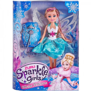 Sparkle Girlz Vinter Prinsesse Deluxe med turkis kjole