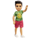 Barbie Chelsea and Friends Dukke med grøn bluse med emoji GXT37