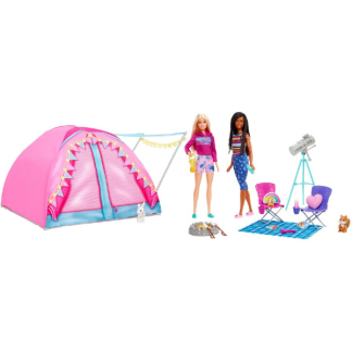 Bukser nummer arsenal Tag på campingeventyr med Barbie og Brooklyn i dette outdoorinspirerede  legesæt med tilbehør