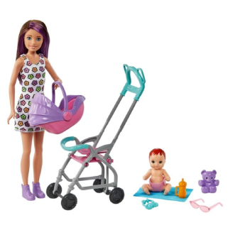 Barbie Skipper Babysitter legesæt med dukke GXT34
