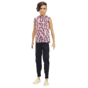 Barbie Ken dukke lyserød hoodie med lyn HBV27