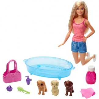 Barbie Puppy Bath Time Legesæt
