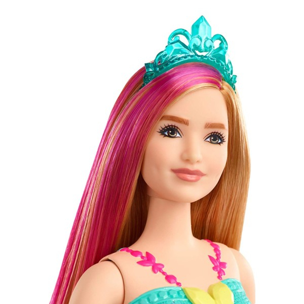 Af Gud Absay Forestående Barbie Dreamtopia Prinsesse med Blå Tiara GJK16. Barbie Prinsesse dukken  har flotte detaljer, såsom lyserøde striber i håret.