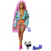 Barbie Extra Dukke Pink fletninger GXF09