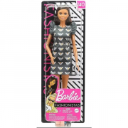 Barbie Fashionista Dukke Med Sort Musekjole