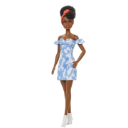 Barbie Fashionista dukke med bleget denim kjole