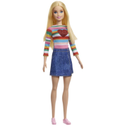 Barbie Malibu Dukke med stribet bluse med hjerte (HGT13)