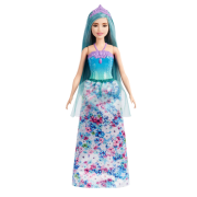 Barbie Royal Dukke blå hår og lilla diadem