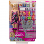 Barbie Shopping Indkøbsvogn med Indhold
