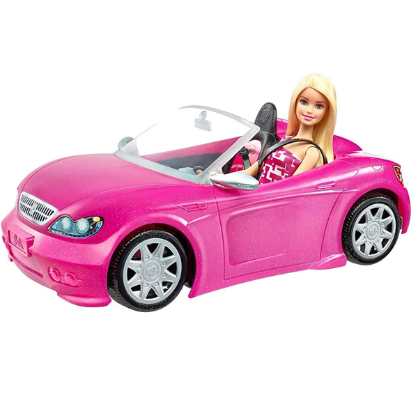 Sus afsted i den Barbie legetøjs bil (DJR55).