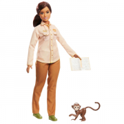 Barbie Wildlife Dyreforkæmper Dukke med Abe