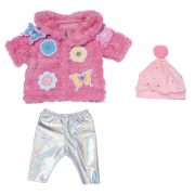 Baby Born dukketøj luksus outfit i lyserød til 43 cm dukke